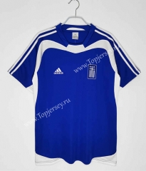 Retro Version 2004 Greece Away Blue Thailand Soccer Jersey AAA-C1046