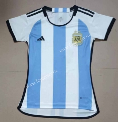 2022-2023 Argentina Home Blue and White Women Thailand Soccer Jersey AAA-708