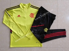 2022-2023 Flamengo Yellow Thailand Soccer Tracksuit-815