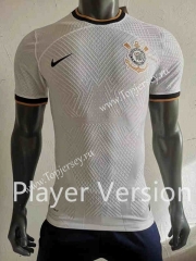 Player Version 2022-2023 Corinthians Home White Thailand Soccer Jersey AAA-518