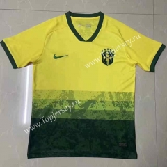 2022-2023 Brazil Yellow&Green Thailand Training Soccer Jersey-0871