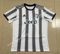 ( S-4XL) 2022-2023 Correct Version  Juventus Home Black&White Thailand Soccer Jersey AAA-809