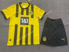 2022-2023 Borussia Dortmund Home Yellow Soccer Uniform-1506