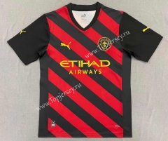 2022-2023 Manchester City Away Red&Black Thailand Soccer Jersey AAA-817