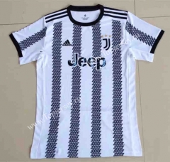 ( S-4XL) 2022-2023 Correct Version  Juventus Home Black&White Thailand Soccer Jersey AAA-510
