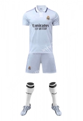 ( Without Brand Logo ) 2022-2023 Real Madrid Home White Soccer Uniform-9031