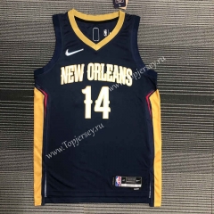 75th Anniversary New Orleans Pelicans Black #14 NBA Jersey-311