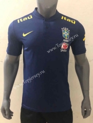 2022-2023 Brazil Royal Blue Thailand Training Soccer Jersey-416