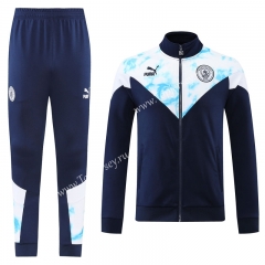 2022-2023 Manchester City Royal Blue Thailand Soccer Jacket Uniform -LH