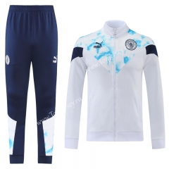 2022-2023 Manchester City White Thailand Soccer Jacket Uniform -LH