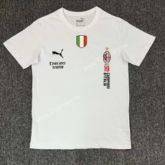 2022-2023 AC Milan White Cotton T-shirt-CS
