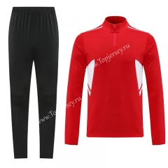 Red Thailand Soccer Tracksuit-LHB02