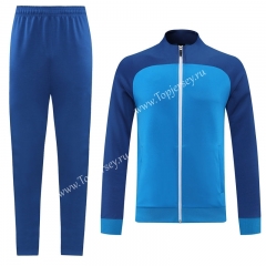 Navy Blue Thailand Soccer Jacket Uniform-LHNJ01