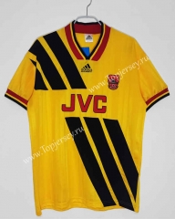 Retro Version 93-94 Arsenal Away Yellow Thailand Soccer Jersey AAA-C1046