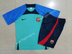 2022-2023 Barcelona Green Short-sleeved Thailand Soccer Tracksuit -815