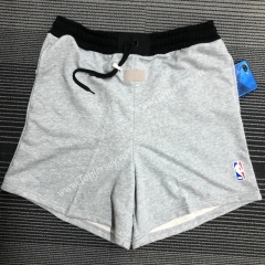 FOG X NBA Joint Version Gray&White NBA Training Shorts-311