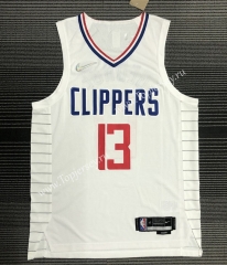 AU Player Version Los Angeles Clippers White #13 NBA Jersey-311