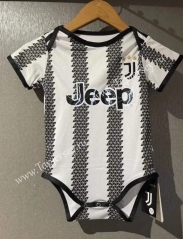 2022-2023 Juventus Home Black&White Baby Soccer Uniform-CS