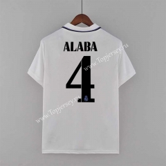 （S-4XL）2022-2023 Real Madrid Home White  (ALABA  #4) Thailand Soccer Jersey AAA