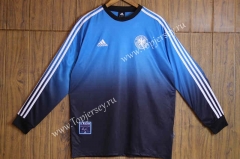 Retro Version 2002 Germany Goalkeeper Blue LS Thailand Soccer Jersey AAA-SL