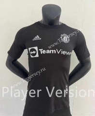 Player Version 2022-2023 Manchester United Black Thailand Soccer Jersey AAA-888