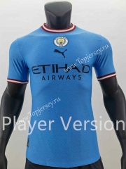 Player Version 2022-2023 Manchester City Home Blue Thailand Soccer Jersey AAA-888