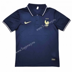 2022-2023 France Royal Blue Thailand Polo Shirt-2044