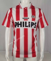 Retro Version 94-95 PSV Eindhoven Home Red&White Thailand Soccer Jersey AAA-512