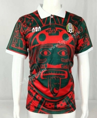 Retro Version 1997 Mexico 3rd Red&Green Thailand Soccer Jersey AAA-503