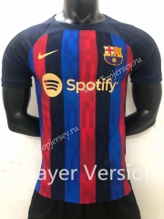 Player Version 2022-2023 Barcelona Home Red&Black&Blue Thailand Soccer Jersey AAA