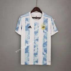 2021-2022 Argentina Home Blue and White Thailand Soccer Jersey AAA