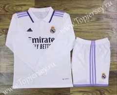 2022-2023 Real Madrid Home White LS Soccer Uniform-709