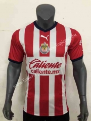 2022-2023 Deportivo Guadalajara Home Red&White Thailand Soccer Jersey AAA-416