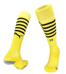 2022-2023 Borussia Dortmund Home Yellow Kids/Youth Soccer Socks-B405
