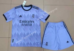 2022-2023 Real Madrid Gray&Purple Soccer Uniform-718