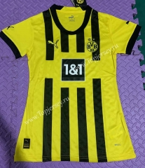 2022-2023 Borussia Dortmund Home Yellow Women Thailand Soccer Jersey AAA-708