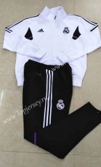 2022-2023 Real Madrid White(Black pants) Thailand Soccer Jacket Uniform-411