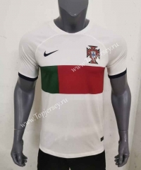 2022-2023 Portugal Away White Thailand Soccer Jersey AAA-416