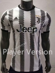 Player Version 2022-2023 Correct Version Juventus Home Black&White Thailand Soccer Jersey AAA-518