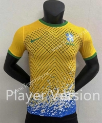 Player Version 2022-2023 Brazil Yellow Thailand Training Soccer Jersey-2016