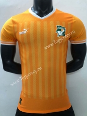 Player Version 2022-2023 Cote d'Ivoire Home Orange Thailand Soccer Jersey AAA-SJ