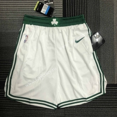 Boston Celtics White NBA Shorts-311