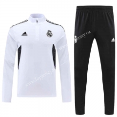 2022-2023 Real Madrid White Thailand Soccer Tracksuit-4627