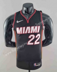 75th Anniversary Miami Heat Black #22 NBA Jersey-SN