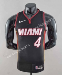 75th Anniversary Miami Heat Black #4 NBA Jersey-SN