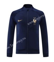 2022-2023 France Royal Blue Thailand Soccer Jacket -LH
