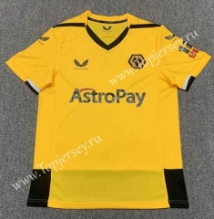 2022-2023 Wolverhampton Wanderers Home Yellow Thailand Soccer Jersey AAA-512