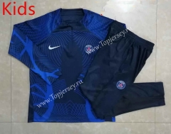 2022-2023 Paris SG Royal Blue Kids/Youth Soccer Tracksuit -815