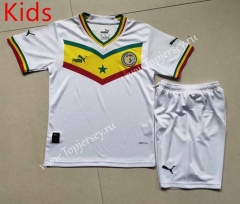 2022-2023 Senegal Home White Kids/Youth Soccer Uniform-507
