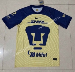 (S-3XL) 2022-2023 Pumas UNAM Yellow Thailand Soccer Jersey AAA-818